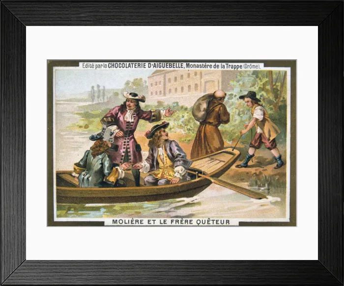 Framed Print : Moliere and the mendicant friar, (19th century) Framed Print : Moliere and the mendicant friar, (19th century)