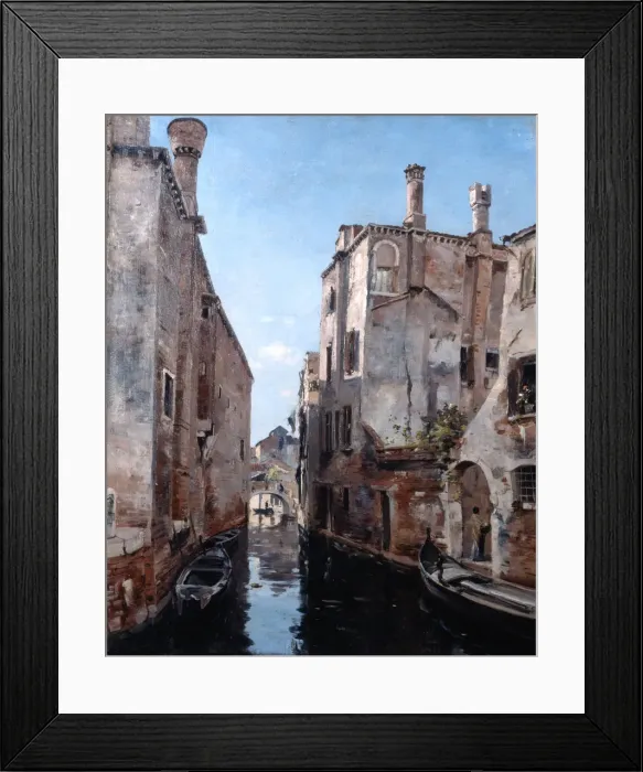 Framed Print : Surroundings of the Church San Sebastian, Venice, 1892. Artist: Emmanuel Lansyer Framed Print : Surroundings of the Church San Sebastian, Venice, 1892. Artist: Emmanuel Lansyer