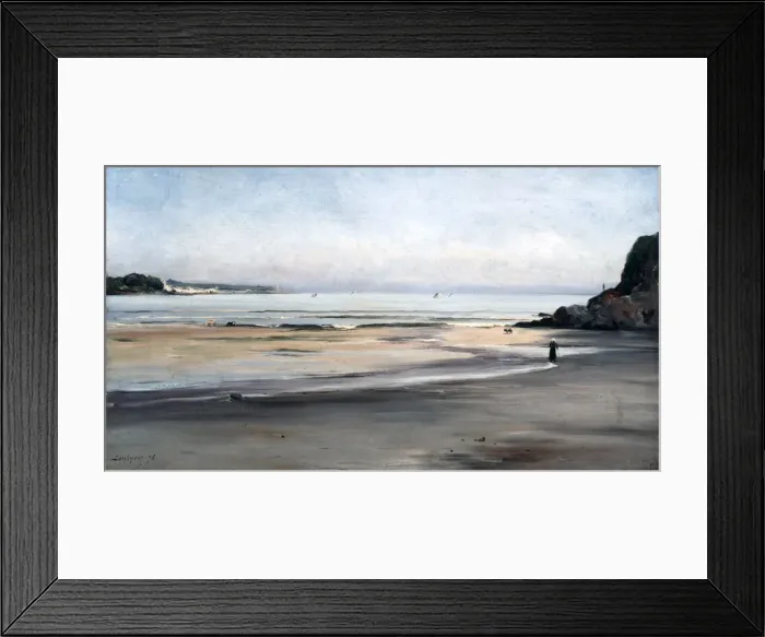 Framed Print : Rising Tide on Saturday Morning, 1876. Artist: Emmanuel Lansyer Framed Print : Rising Tide on Saturday Morning, 1876. Artist: Emmanuel Lansyer