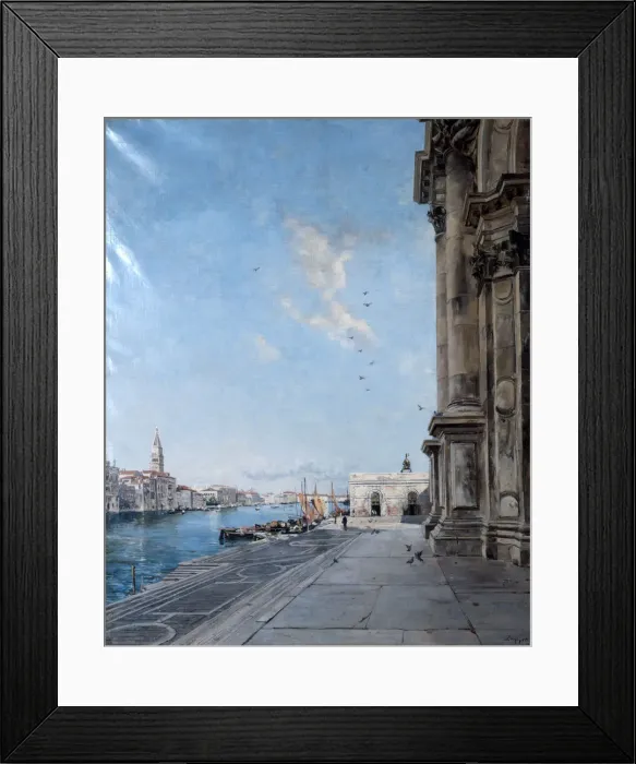 Framed Print : View from the Church of Madonna della Salute, 1892. Artist: Emmanuel Lansyer Framed Print : View from the Church of Madonna della Salute, 1892. Artist: Emmanuel Lansyer