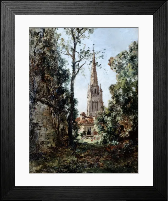 Framed Print : View from Barou Park in the Morning, 1889. Artist: Emmanuel Lansyer Framed Print : View from Barou Park in the Morning, 1889. Artist: Emmanuel Lansyer