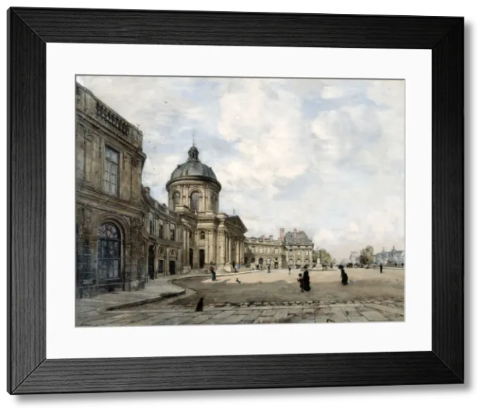Framed Print : Institute of France, Paris, 1887. Artist: Emmanuel Lansyer Framed Print : Institute of France, Paris, 1887. Artist: Emmanuel Lansyer