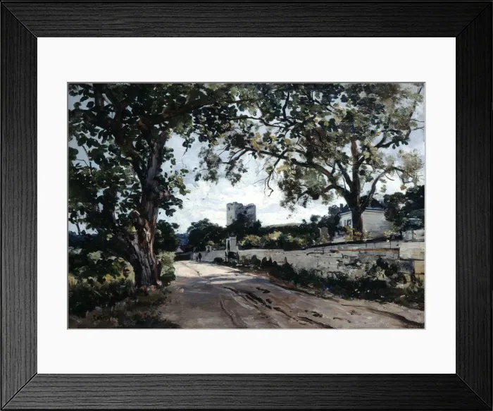 Framed Print : The Way to Mauvieres in the Evening, 1884. Artist: Emmanuel Lansyer Framed Print : The Way to Mauvieres in the Evening, 1884. Artist: Emmanuel Lansyer