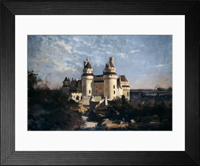 Framed Print : Pierrefonds, 1868. Artist: Emmanuel Lansyer Framed Print : Pierrefonds, 1868. Artist: Emmanuel Lansyer