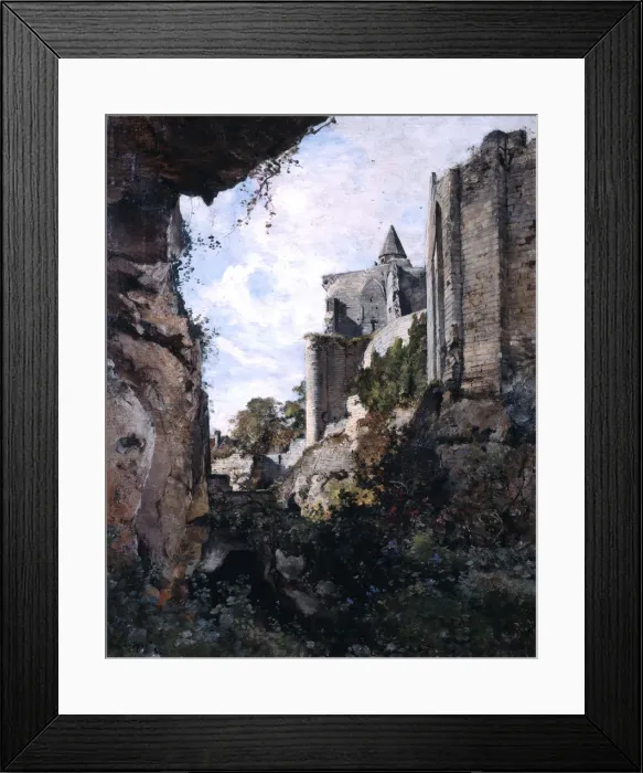 Framed Print : The Castle, 1882. Artist: Emmanuel Lansyer Framed Print : The Castle, 1882. Artist: Emmanuel Lansyer