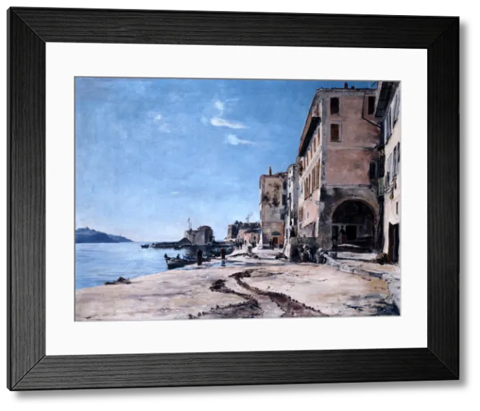 Framed Print : Villefranche-sur-mer, 1891. Artist: Emmanuel Lansyer