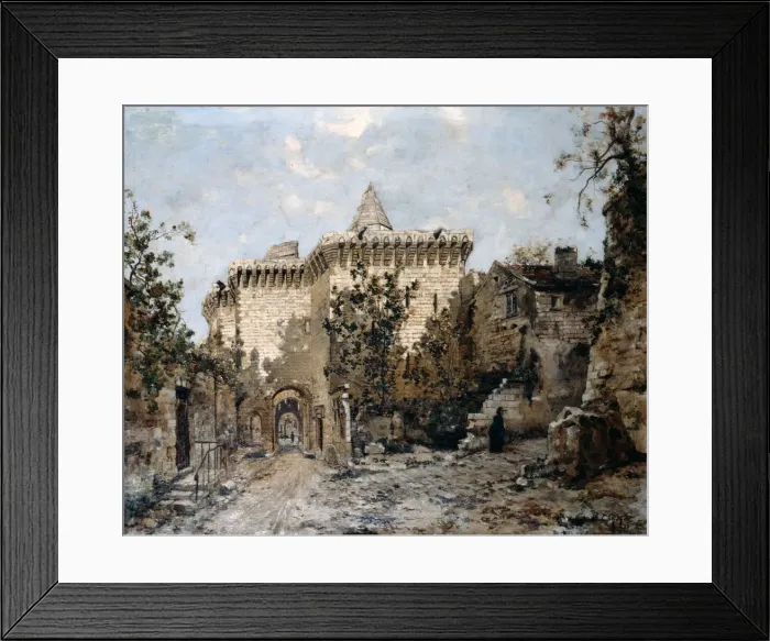 Framed Print : The Door of Cordelieres and the Castle, 1891. Artist: Emmanuel Lansyer Framed Print : The Door of Cordelieres and the Castle, 1891. Artist: Emmanuel Lansyer