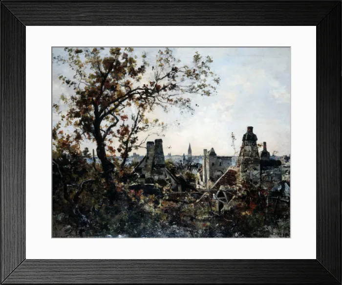 Framed Print : The Tower of Chevalot in the Evening, 1885. Artist: Emmanuel Lansyer Framed Print : The Tower of Chevalot in the Evening, 1885. Artist: Emmanuel Lansyer