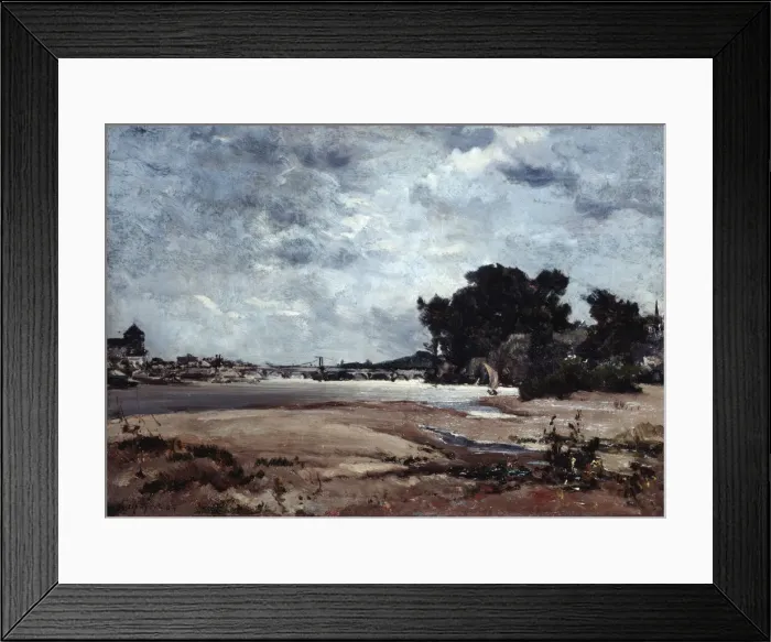 Framed Print : The Loire, 1865. Artist: Emmanuel Lansyer Framed Print : The Loire, 1865. Artist: Emmanuel Lansyer