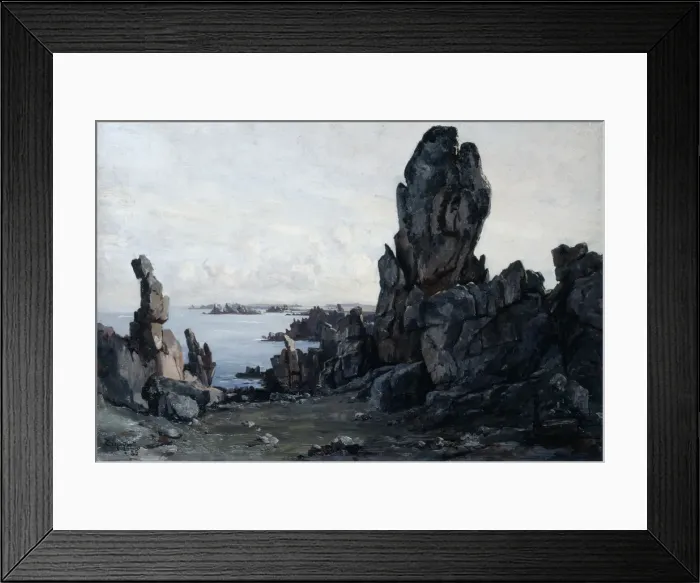 Framed Print : Island of Ushant, 1885. Artist: Emmanuel Lansyer Framed Print : Island of Ushant, 1885. Artist: Emmanuel Lansyer