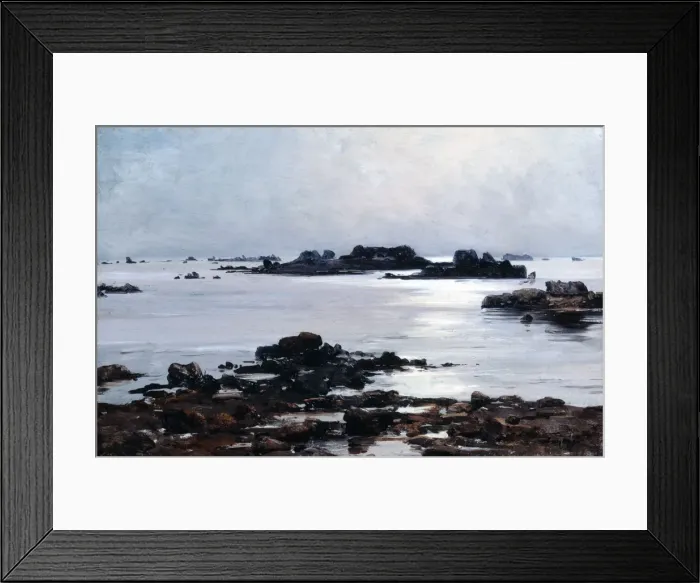 Framed Print : Ile de Sein, 1884. Artist: Emmanuel Lansyer Framed Print : Ile de Sein, 1884. Artist: Emmanuel Lansyer