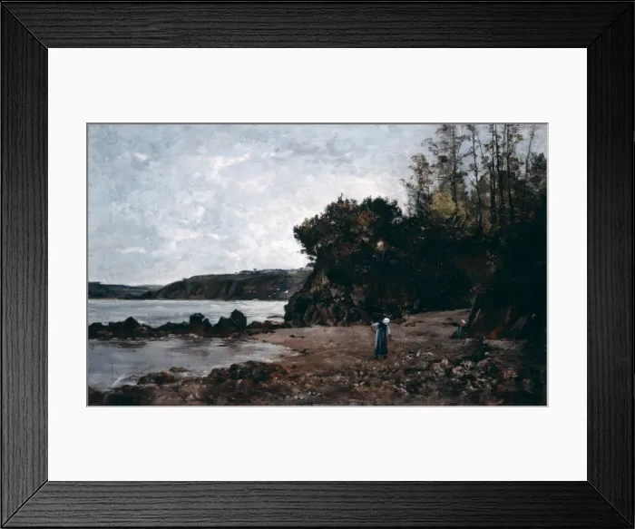 Framed Print : Le Ris, 1864. Artist: Emmanuel Lansyer Framed Print : Le Ris, 1864. Artist: Emmanuel Lansyer