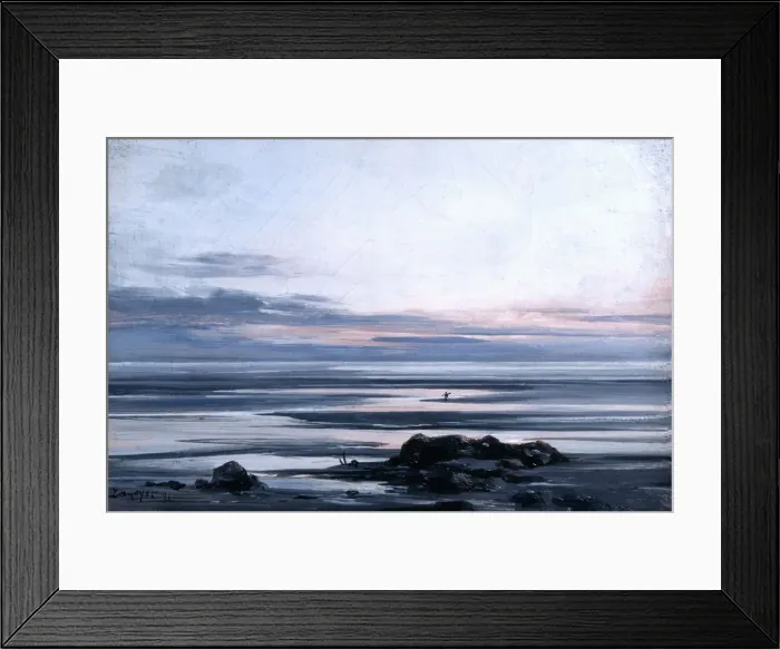 Framed Print : Mont St Michel, 1881. Artist: Emmanuel Lansyer Framed Print : Mont St Michel, 1881. Artist: Emmanuel Lansyer