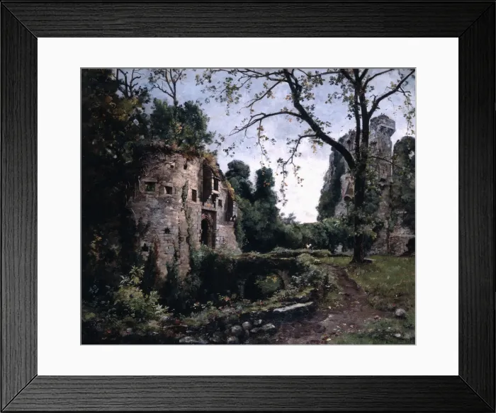 Framed Print : The Bastion of the Elms, 1884. Artist: Emmanuel Lansyer Framed Print : The Bastion of the Elms, 1884. Artist: Emmanuel Lansyer