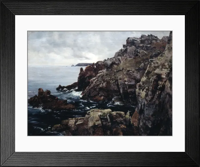Framed Print : Headland of Raz, 1884. Artist: Emmanuel Lansyer Framed Print : Headland of Raz, 1884. Artist: Emmanuel Lansyer