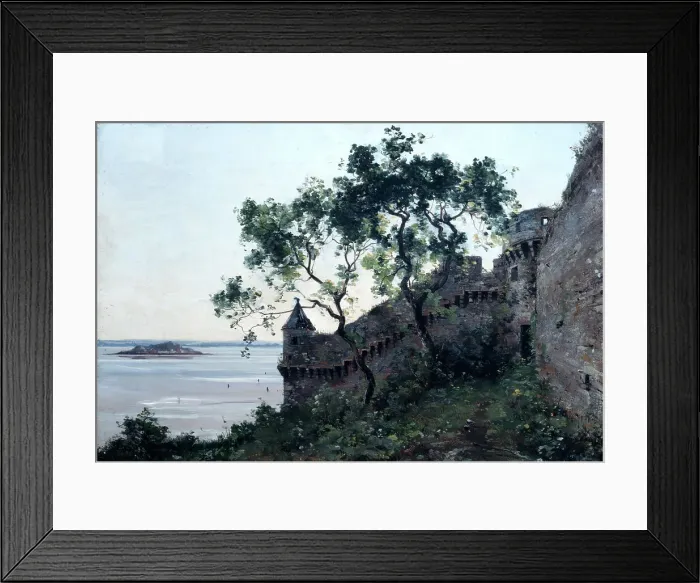 Framed Print : Watchtower, 1880. Artist: Emmanuel Lansyer Framed Print : Watchtower, 1880. Artist: Emmanuel Lansyer