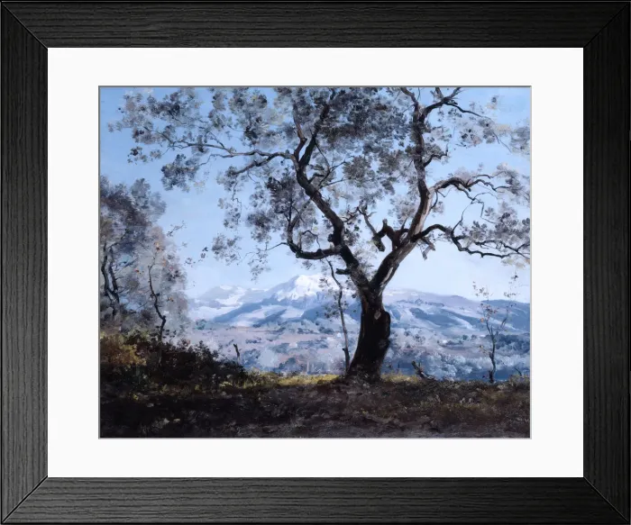 Framed Print : The Area around Menton, close to Roquebrune, 1892. Artist: Emmanuel Lansyer Framed Print : The Area around Menton, close to Roquebrune, 1892. Artist: Emmanuel Lansyer
