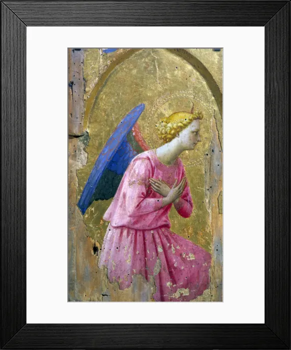 Framed Print : Angel in Adoration, mid 15th century. Artist: Studio of Fra Angelico Framed Print : Angel in Adoration, mid 15th century. Artist: Studio of Fra Angelico