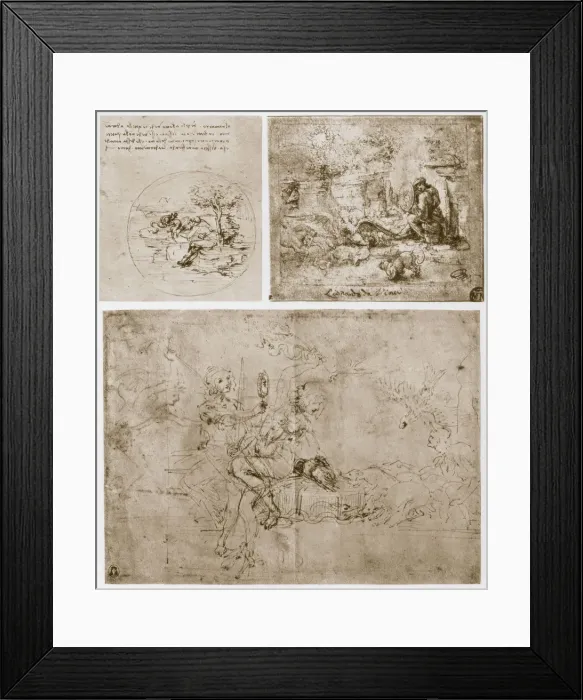 Framed Print : Allegories, 15th century. Artist: Leonardo da Vinci Framed Print : Allegories, 15th century. Artist: Leonardo da Vinci