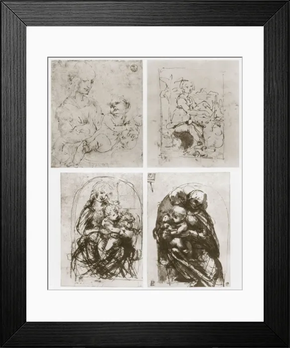 Framed Print : Madonna, 15th century. Artist: Leonardo da Vinci Framed Print : Madonna, 15th century. Artist: Leonardo da Vinci