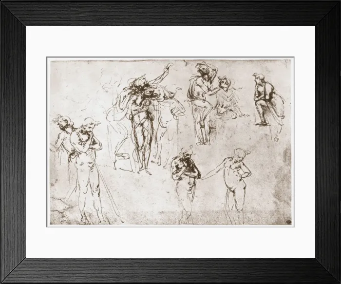 Framed Print : The Adoration of the Kings, c1481. Artist: Leonardo da Vinci Framed Print : The Adoration of the Kings, c1481. Artist: Leonardo da Vinci