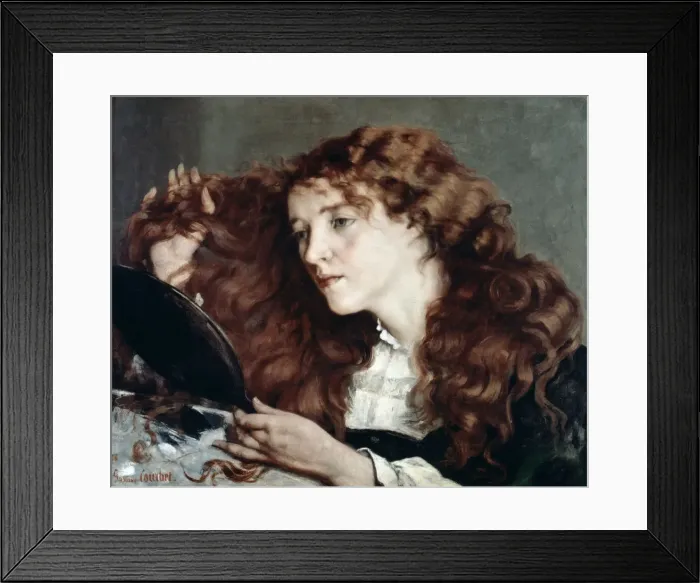 Framed Print : Jo, La Belle Irlandaise, 1866. Artist: Gustave Courbet Framed Print : Jo, La Belle Irlandaise, 1866. Artist: Gustave Courbet