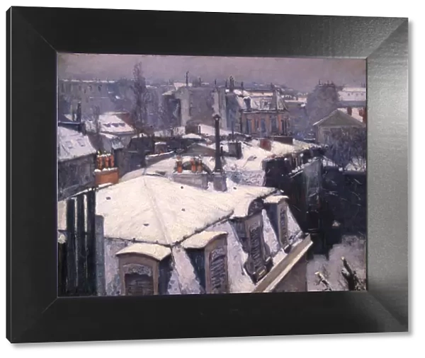 Snow on Roofs, 1878. Artist: Gustave Caillebotte
