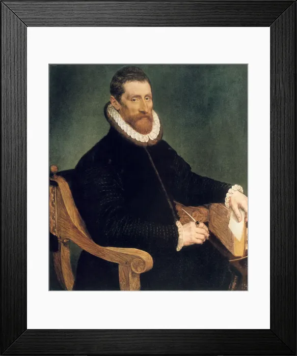 Framed Print : Portrait of a man, 16th century. Artist: Frans Pourbus the elder Framed Print : Portrait of a man, 16th century. Artist: Frans Pourbus the elder