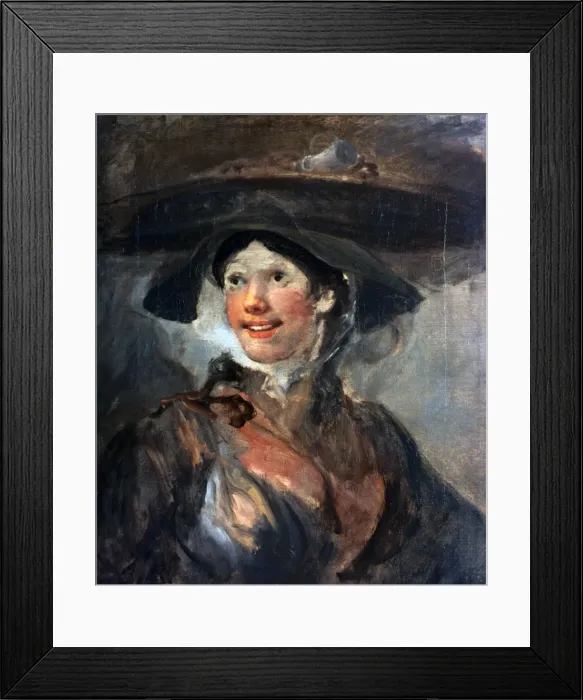 Framed Print : The Shrimp Girl, c1745. Artist: William Hogarth