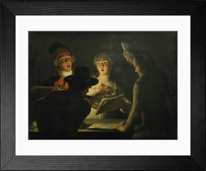 Framed Print : The Patriotic Singers, 1794. Artist: Dominique Doncre Framed Print : The Patriotic Singers, 1794. Artist: Dominique Doncre