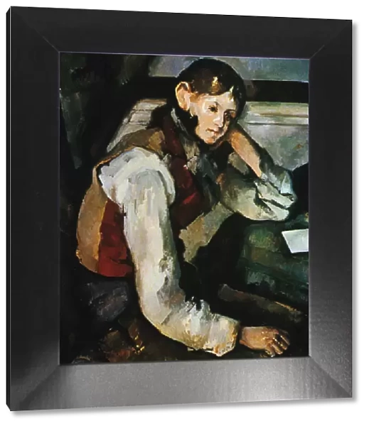 Le Garcon au Gilet Rouge, 1888-1890. Artist: Paul Cezanne