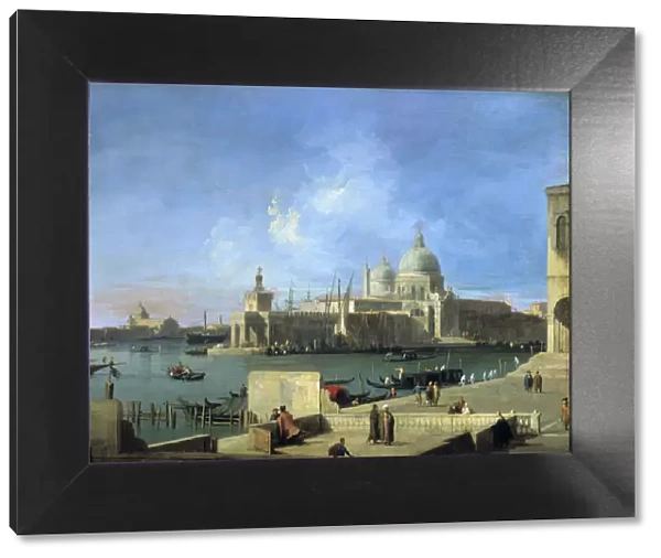 View of the Salute from the Entrance of the Grand Canal, Venice, c1727-1728. Artist: Canaletto