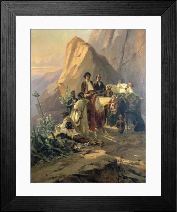 Framed Print : Memories of the trip from Paris to Cadiz - Alexandre Dumas (Pere) in Spain, 1830. Artist: Pierre Francois Eugene Giraud Framed Print : Memories of the trip from Paris to Cadiz - Alexandre Dumas (Pere) in Spain, 1830. Artist: Pierre Francois Eugene Giraud