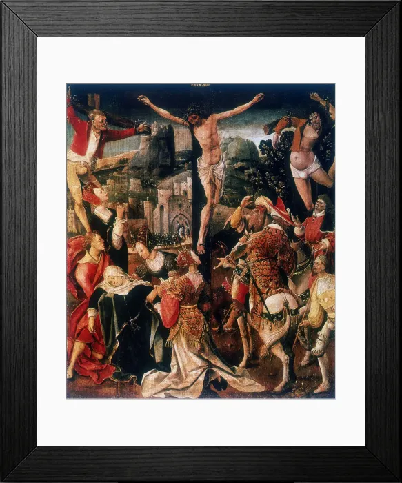 Framed Print : Calvary, late 15th / early 16th century. Artist: Cornelius Engebrechtsz Framed Print : Calvary, late 15th / early 16th century. Artist: Cornelius Engebrechtsz