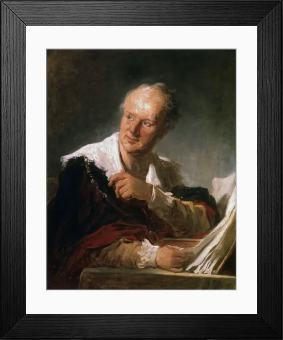Framed Print : Denis Diderot, 18th century French man of letters and encyclopaedist, c1755-1784. Artist: Jean-Honore Fragonard Framed Print : Denis Diderot, 18th century French man of letters and encyclopaedist, c1755-1784. Artist: Jean-Honore Fragonard