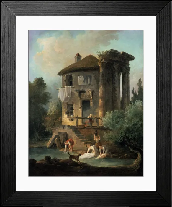 Framed Print : The Temple of Vesta at Tivoli, Rome, 1831. Artist: Landelot-Theodore Turpin de Crisse Framed Print : The Temple of Vesta at Tivoli, Rome, 1831. Artist: Landelot-Theodore Turpin de Crisse