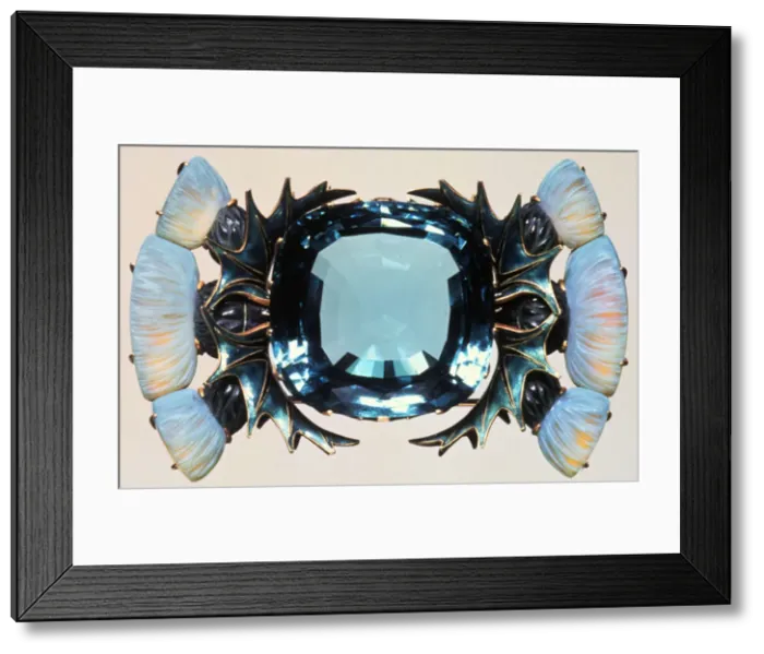 Framed Print : Brooch, late 19th / 20th century. Artist: Rene Lalique Framed Print : Brooch, late 19th / 20th century. Artist: Rene Lalique