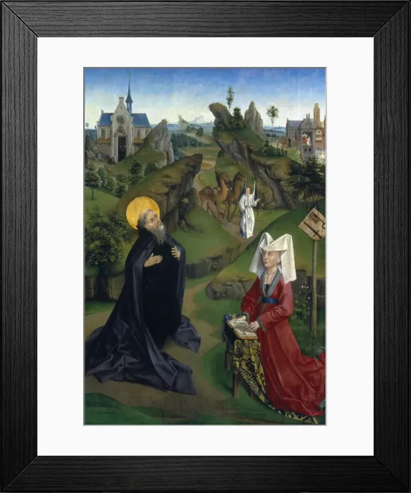 Framed Print : The Legend of St Antony, c1450 Framed Print : The Legend of St Antony, c1450
