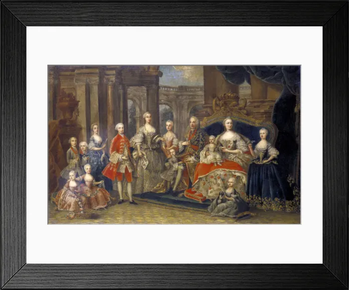 Framed Print : Austrian Imperial Family, c1764 Framed Print : Austrian Imperial Family, c1764
