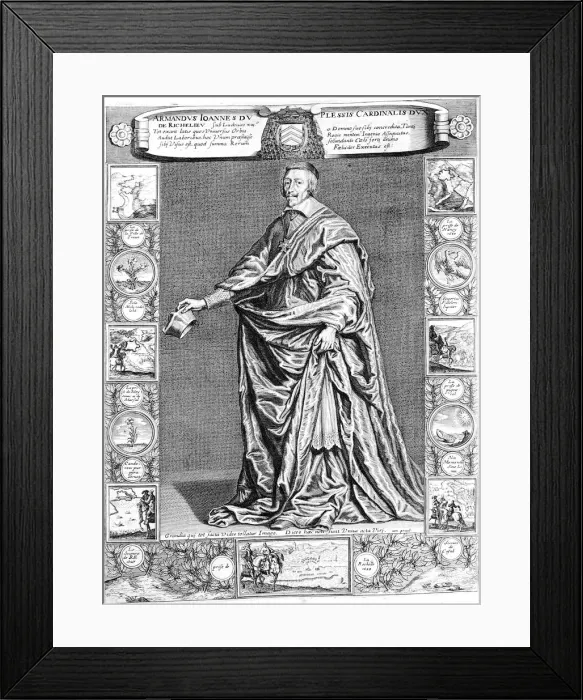 Framed Print : Cardinal Richelieu, c1637, (18th century) Framed Print : Cardinal Richelieu, c1637, (18th century)