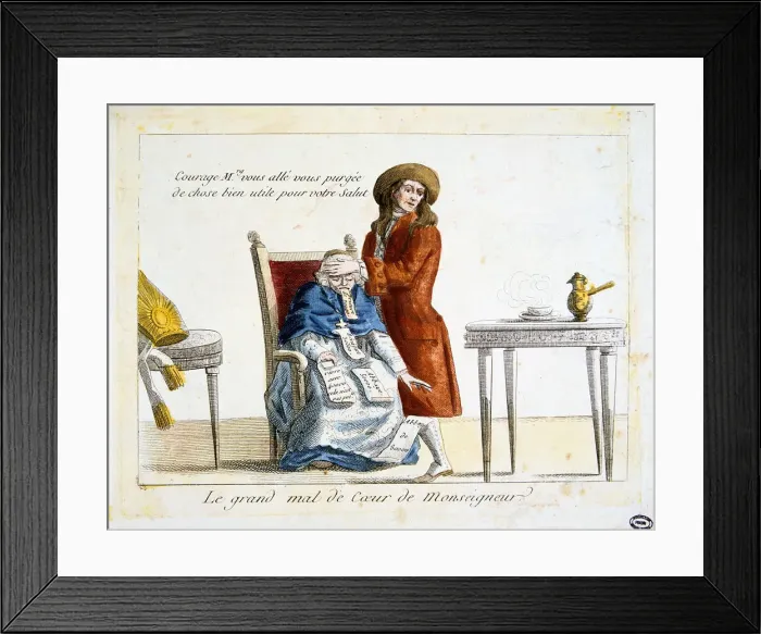 Framed Print : French Revolution 1789: anti-clericalism Framed Print : French Revolution 1789: anti-clericalism