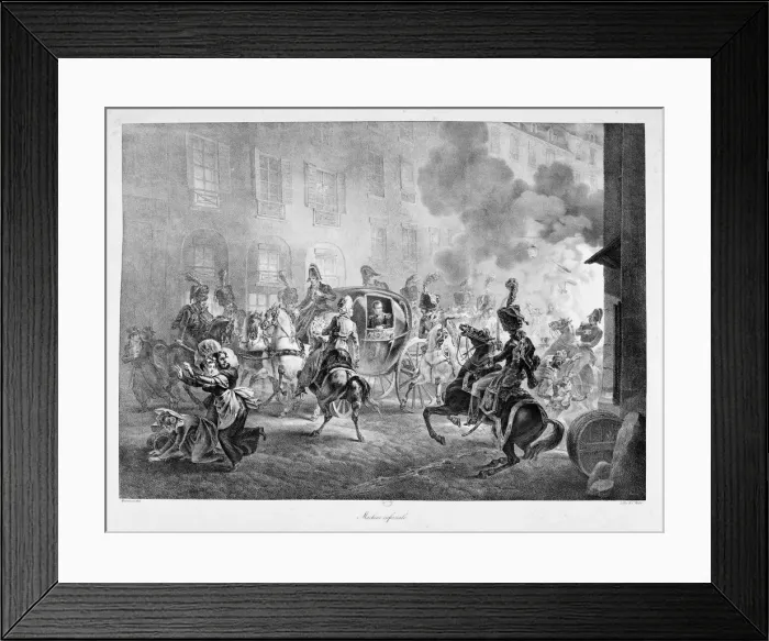 Framed Print : The Infernal Machine, 24 December 1800, (19th century?) Framed Print : The Infernal Machine, 24 December 1800, (19th century?)