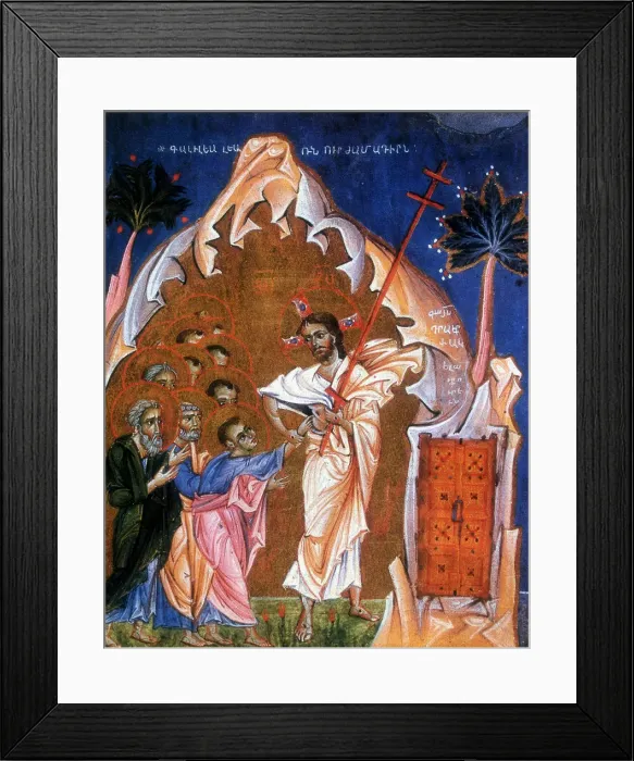 Framed Print : Doubting Thomas, c1268. Artist: T oros Roslin Framed Print : Doubting Thomas, c1268. Artist: T oros Roslin