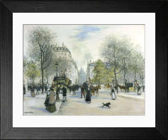 Framed Print : Paris, 1900. Artist: Jean Francois Raffaelli Framed Print : Paris, 1900. Artist: Jean Francois Raffaelli