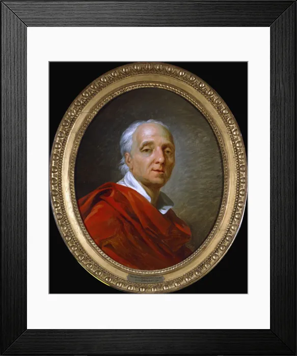 Framed Print : Denis Diderot, 18th century French man of letters and encyclopaedist, 1784. Artist: Jean Simon Berthelemy Framed Print : Denis Diderot, 18th century French man of letters and encyclopaedist, 1784. Artist: Jean Simon Berthelemy
