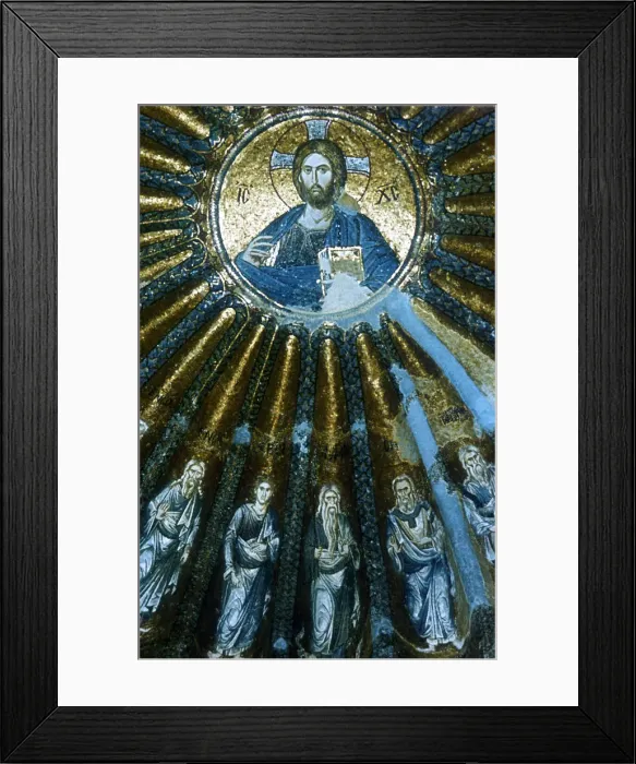 Framed Print : Christ Pantocrator, c1310-c1320 Framed Print : Christ Pantocrator, c1310-c1320