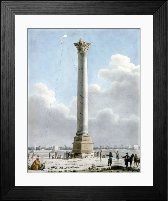 Framed Print : Pompeys Column, Alexandria 1798, 1798. Artist: Vivant Denon Framed Print : Pompeys Column, Alexandria 1798, 1798. Artist: Vivant Denon