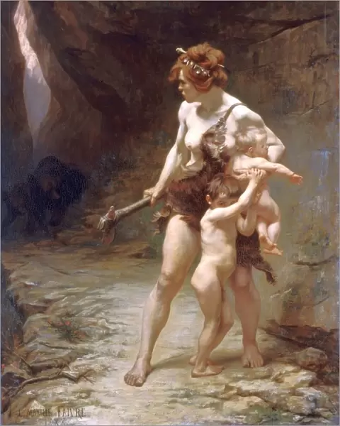 Deux meres ( Two Mothers ), 1888. Artist: Leon-Maxime Faivre
