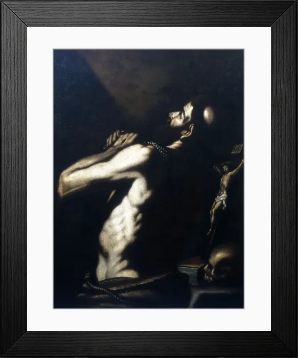 Framed Print : St Jerome, late 16th-early 17th century. Artist: Louis Finson Framed Print : St Jerome, late 16th-early 17th century. Artist: Louis Finson