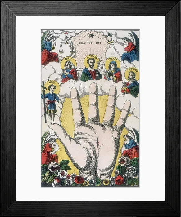 Framed Print : The Powerful Hand, 19th century Framed Print : The Powerful Hand, 19th century